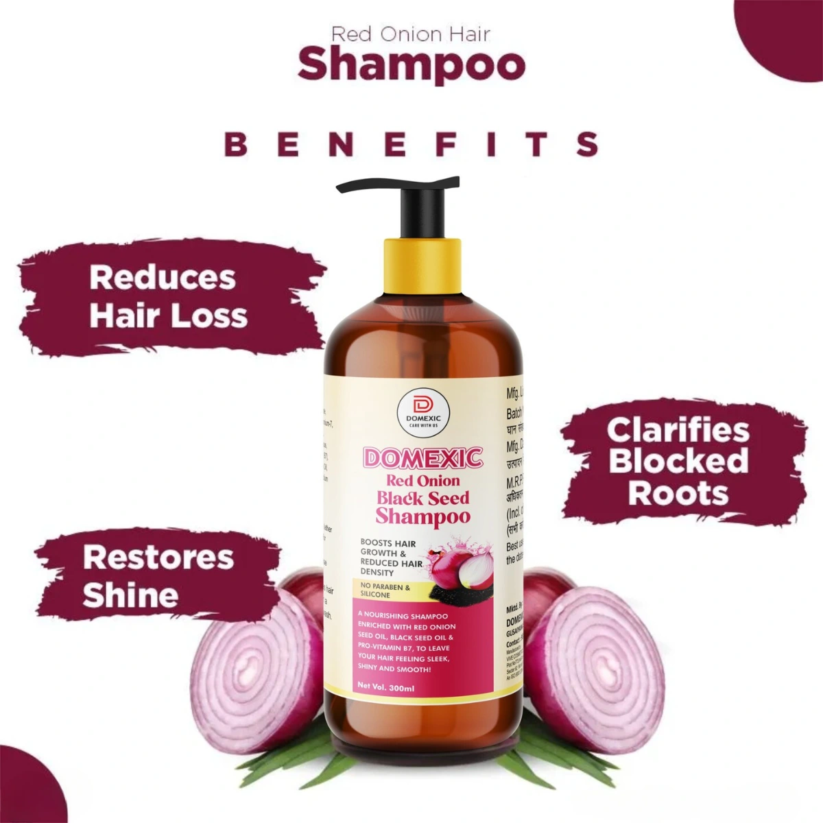 Domexic Red Onion Shampoo (1)